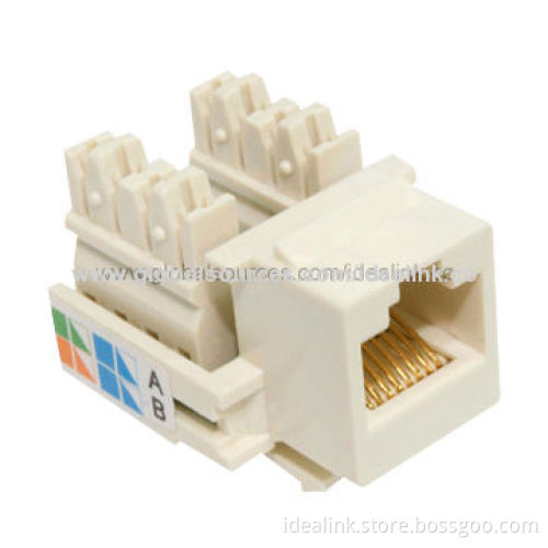 Keystone/Cat5e/6 UTP Network Module Jack with Stranded and Solid Wire ConductorNew